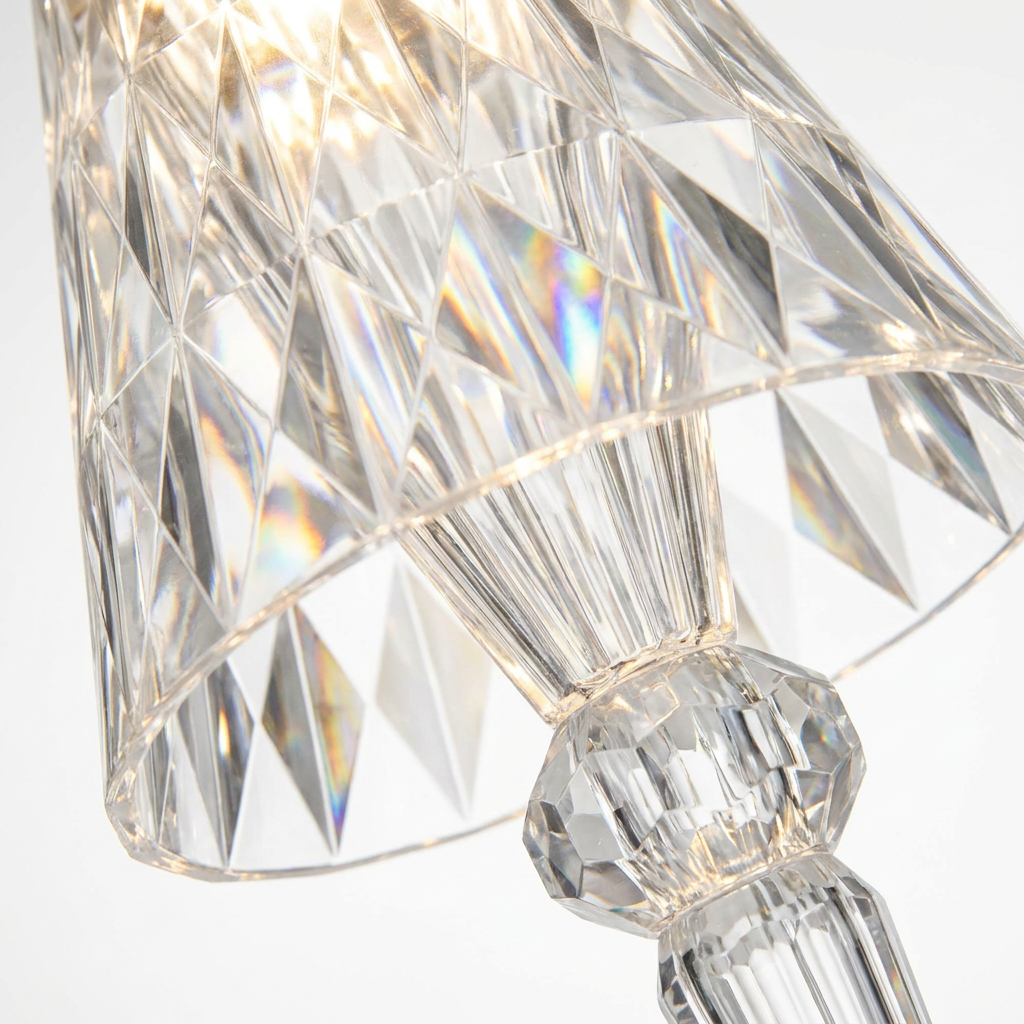 Crystal Touch Lamp | Cordless Bedside Table Lamp with Adjustable Brightness | Elegant Illumination for Any Space