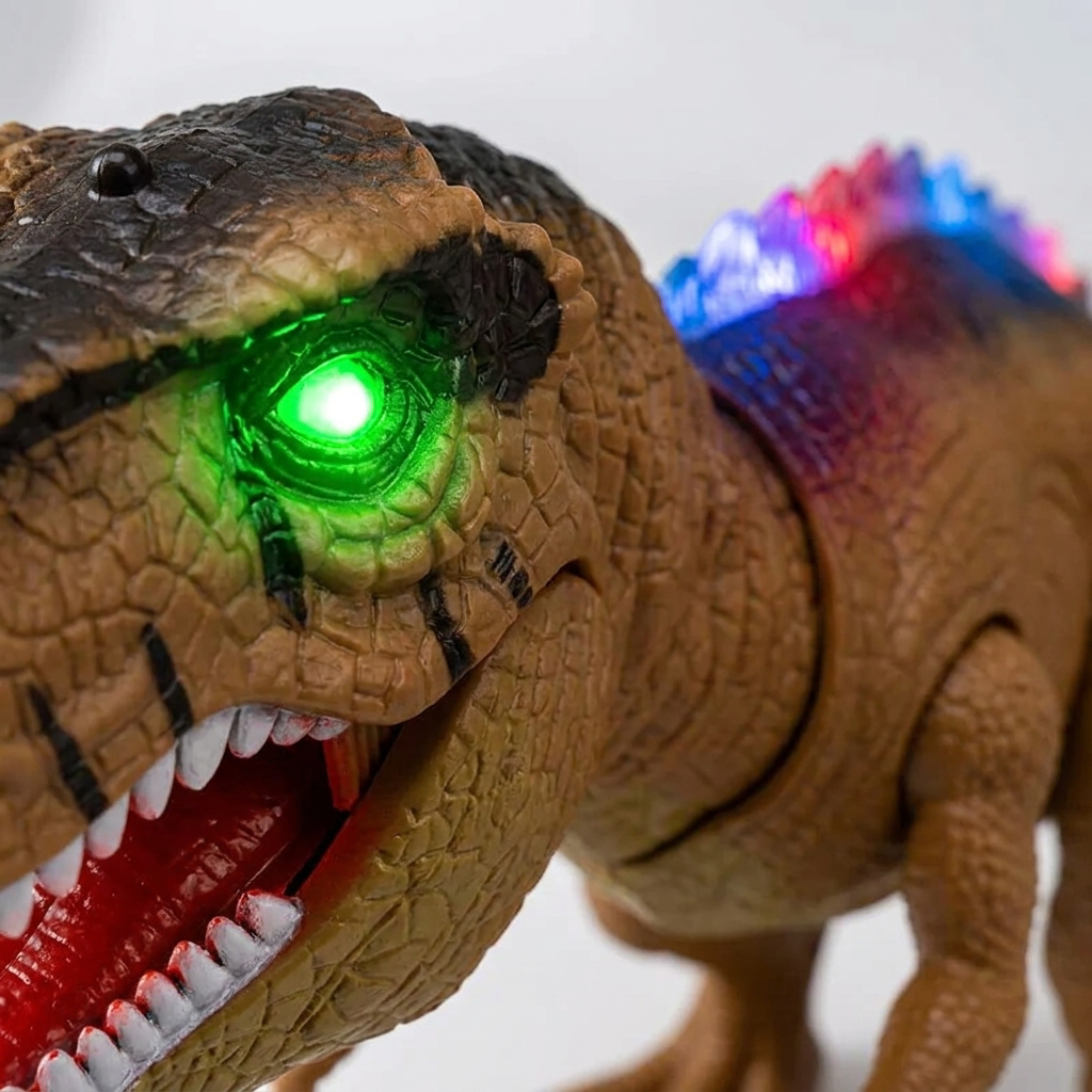 Dino Explorer | Remote Control Dinosaur Toy with LED Lights & Roaring Sounds | Interactive Play for Kids