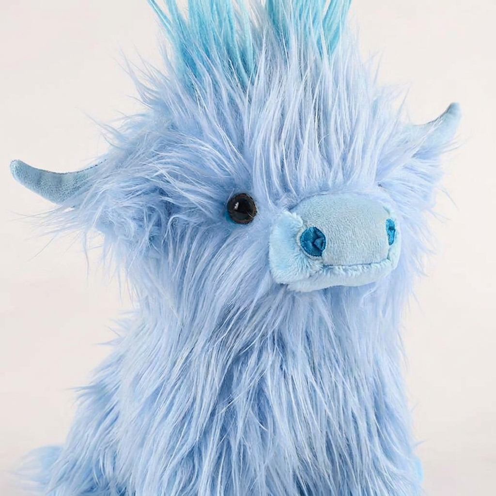 Highland Cow Plush Toy | Soft Stuffed Animal with Realistic Design | Cozy Companion for All Ages