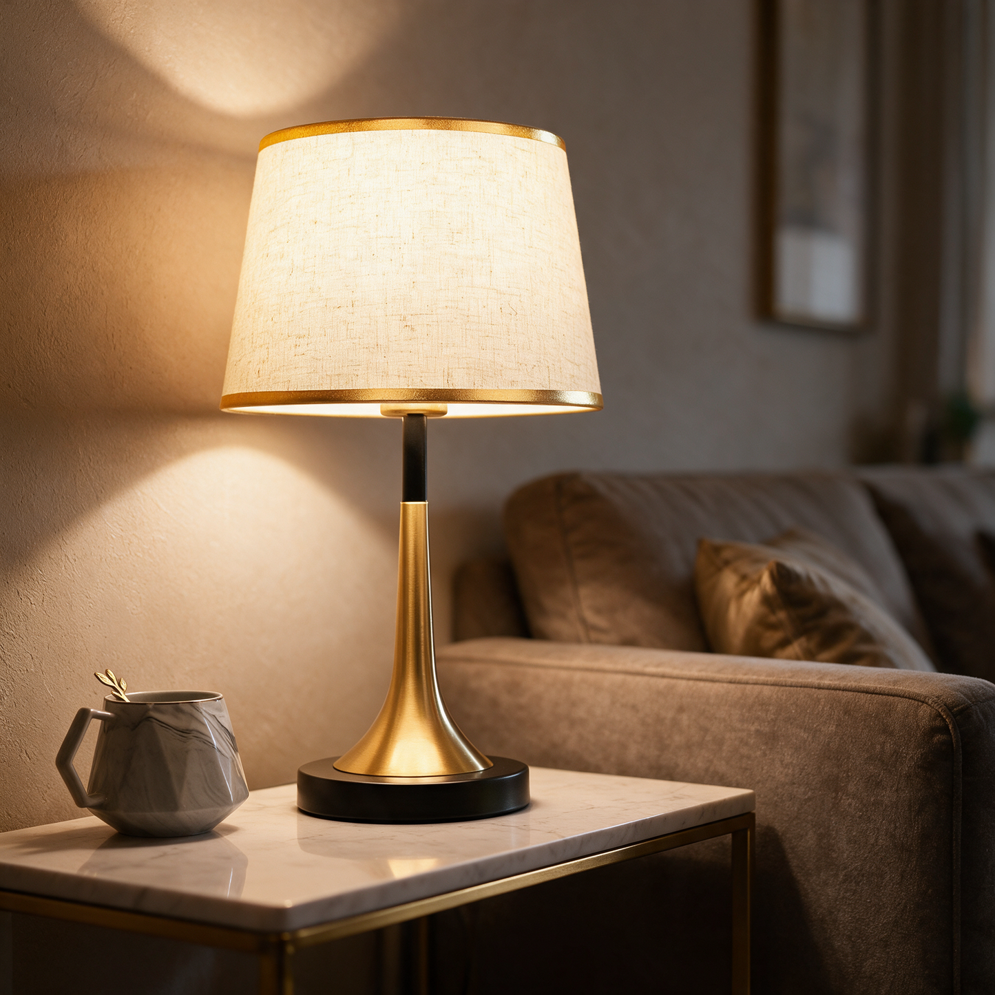 Amara table lamp in living room