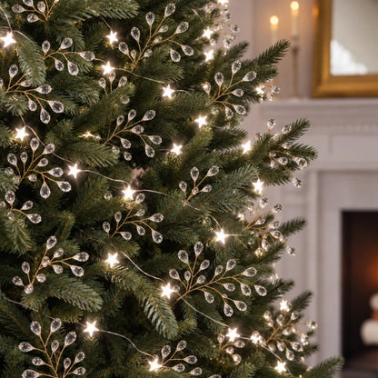 Frost Beaded Christmas Picks — crystal Christmas decoration (14)