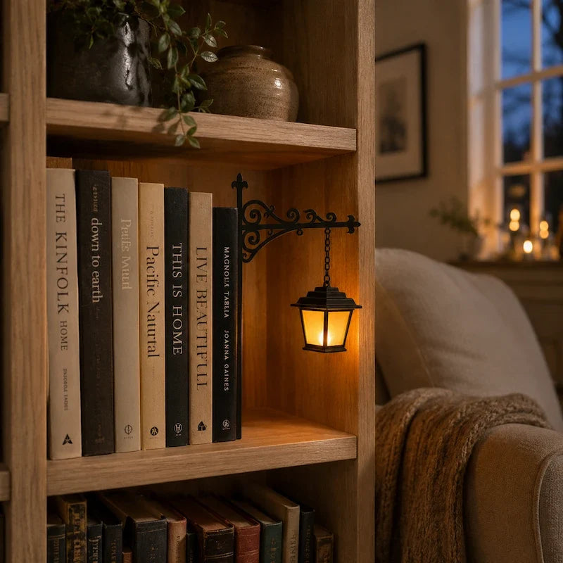 Nook Bookshelf Light — halloween bookshelf decor (11)