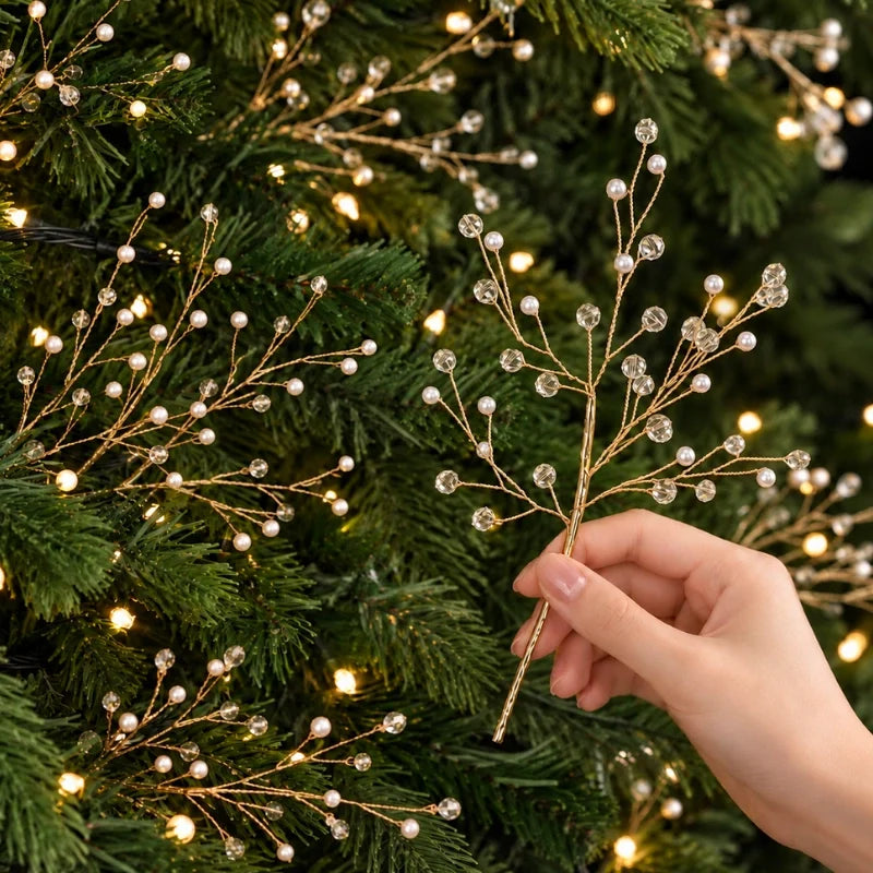 Frost Beaded Christmas Picks — beaded Christmas tree picks (13)