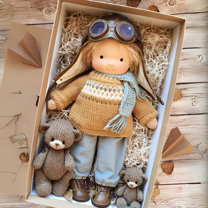 Handmade Waldorf Cuddly Doll
