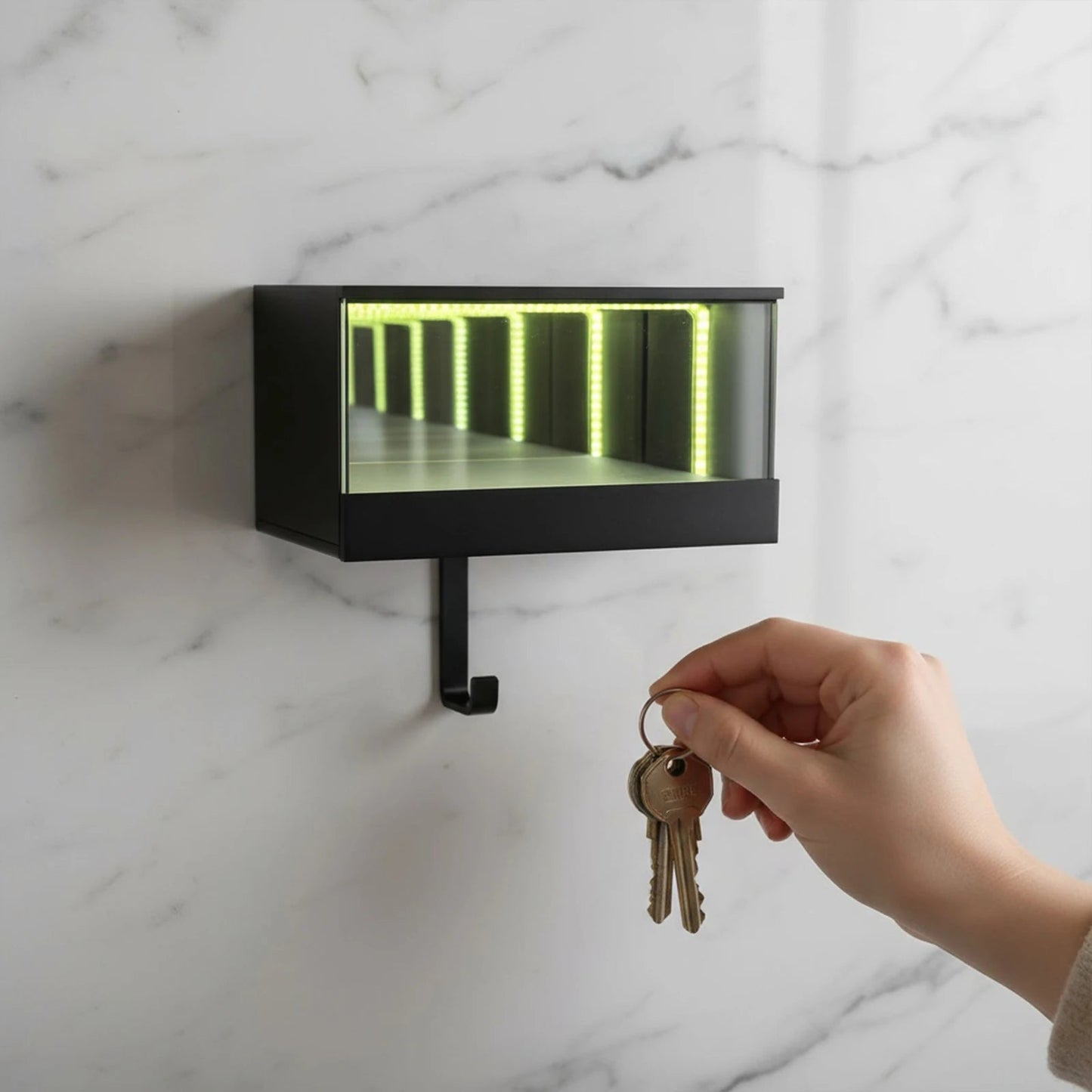 Infinity LED Key Holder | 3D Printed Wall-Mounted Key Rack