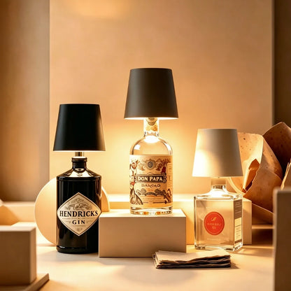 Decant Cordless Bottle Lamp — bottle lamp topper