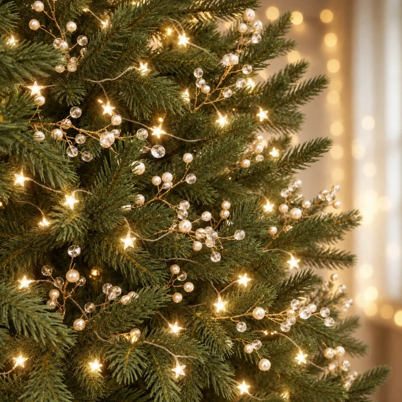 Frost Beaded Christmas Picks — beaded Christmas tree picks (5)
