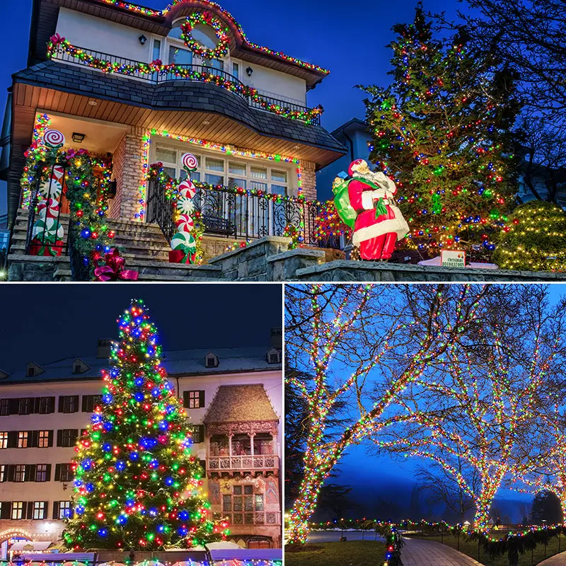 1000 LED Multicolor Christmas String Lights | 330ft Waterproof IP67, Remote & Timer