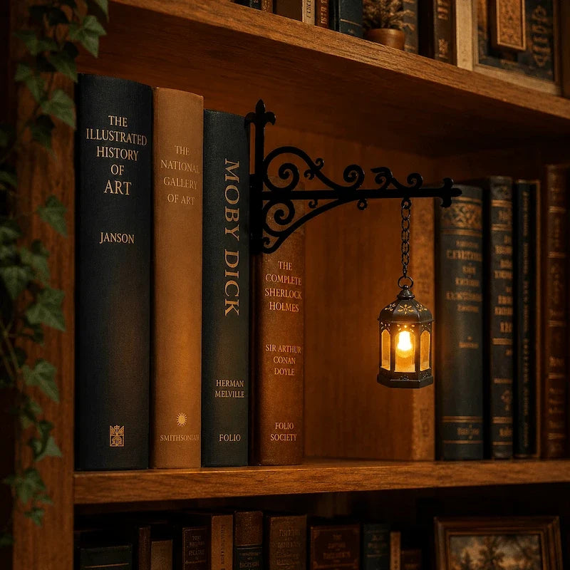 Nook Bookshelf Light — halloween bookshelf decor
