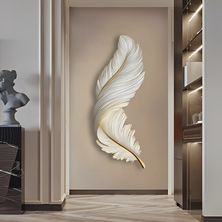 Plume Elegant Feather LED Wall Art Lamp | Remote-Controlled Ambient Light
