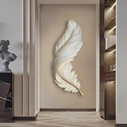Plume Elegant Feather LED Wall Art Lamp | Remote-Controlled Ambient Light