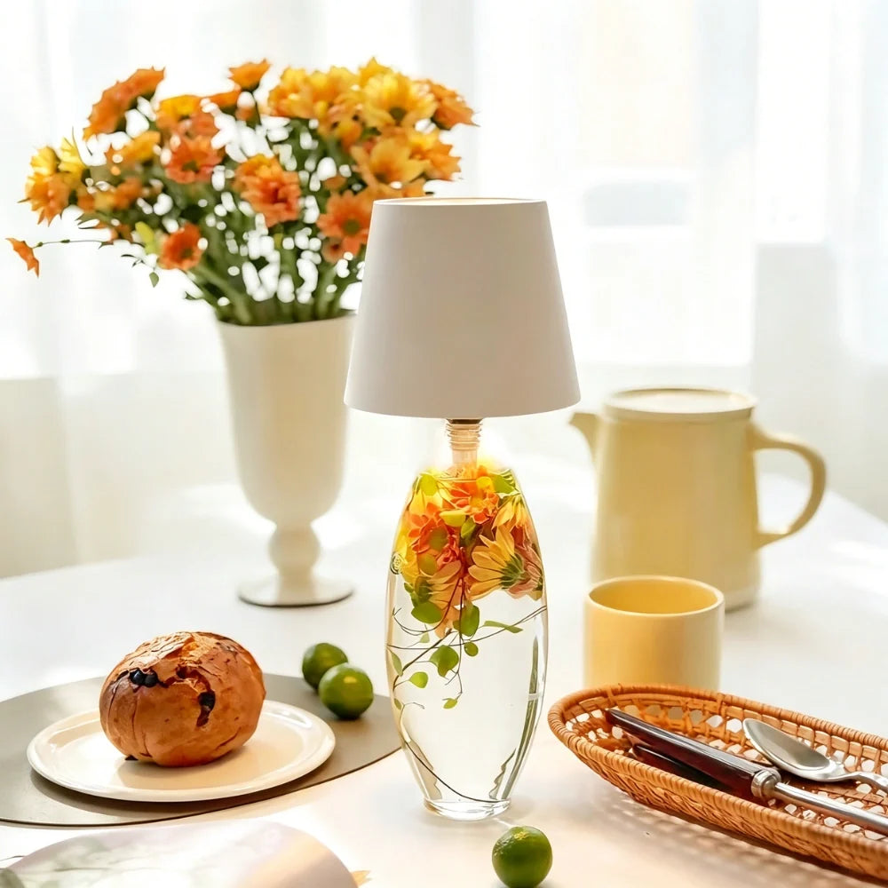 Decant Cordless Bottle Lamp — rechargeable lamp shade