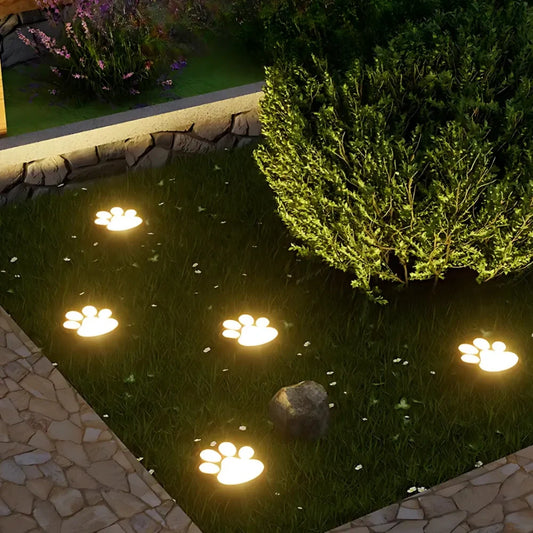 PawGlow™ Solar Paw Print Garden Lights – Dusk Sensor Outdoor Décor Lights