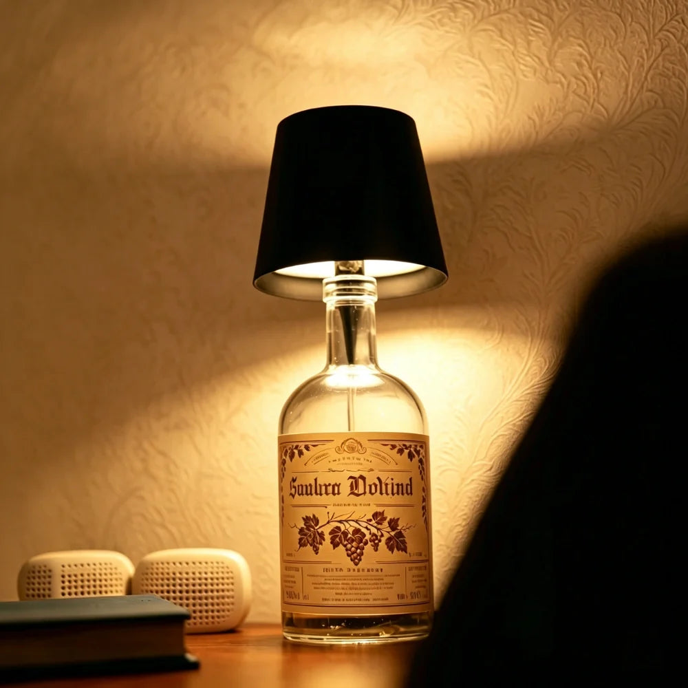 Decant Cordless Bottle Lamp — wine bottle lamp