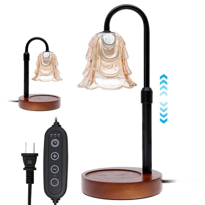 Flower Candle Warmer Lamp | Dimmable Flameless Wax Melt Light with Timer