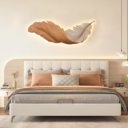 Plume Elegant Feather LED Wall Art Lamp | Remote-Controlled Ambient Light