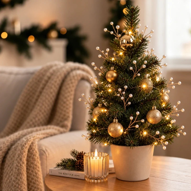 Frost Beaded Christmas Picks — crystal Christmas decoration (6)