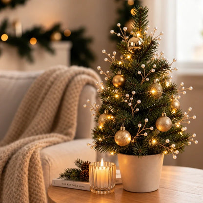 Frost Beaded Christmas Picks — crystal Christmas decoration (6)