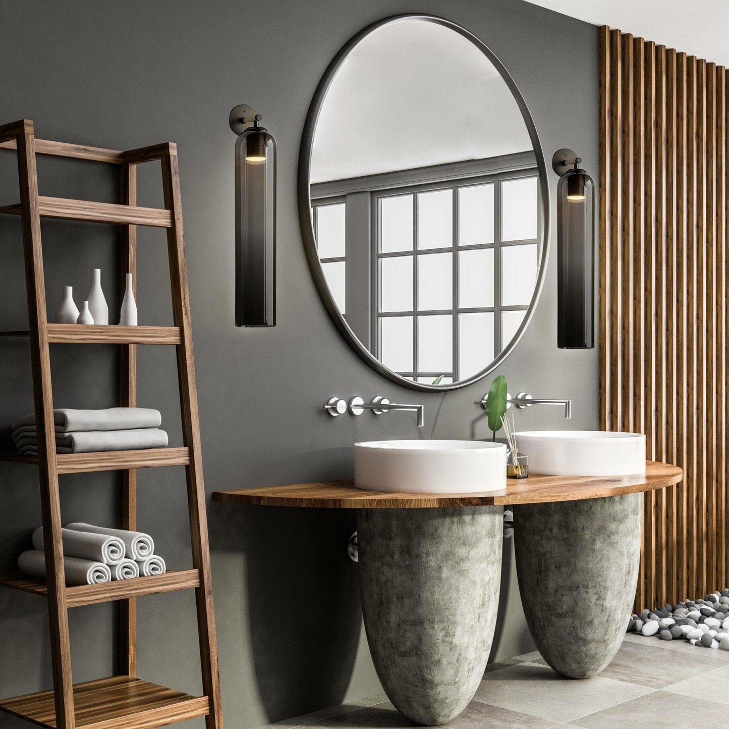 Art Glass Wall Sconce | Mouth-Blown Glass Wall Light, 7 Finishes