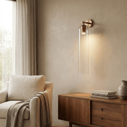 Art Glass Wall Sconce | Mouth-Blown Glass Wall Light, 7 Finishes
