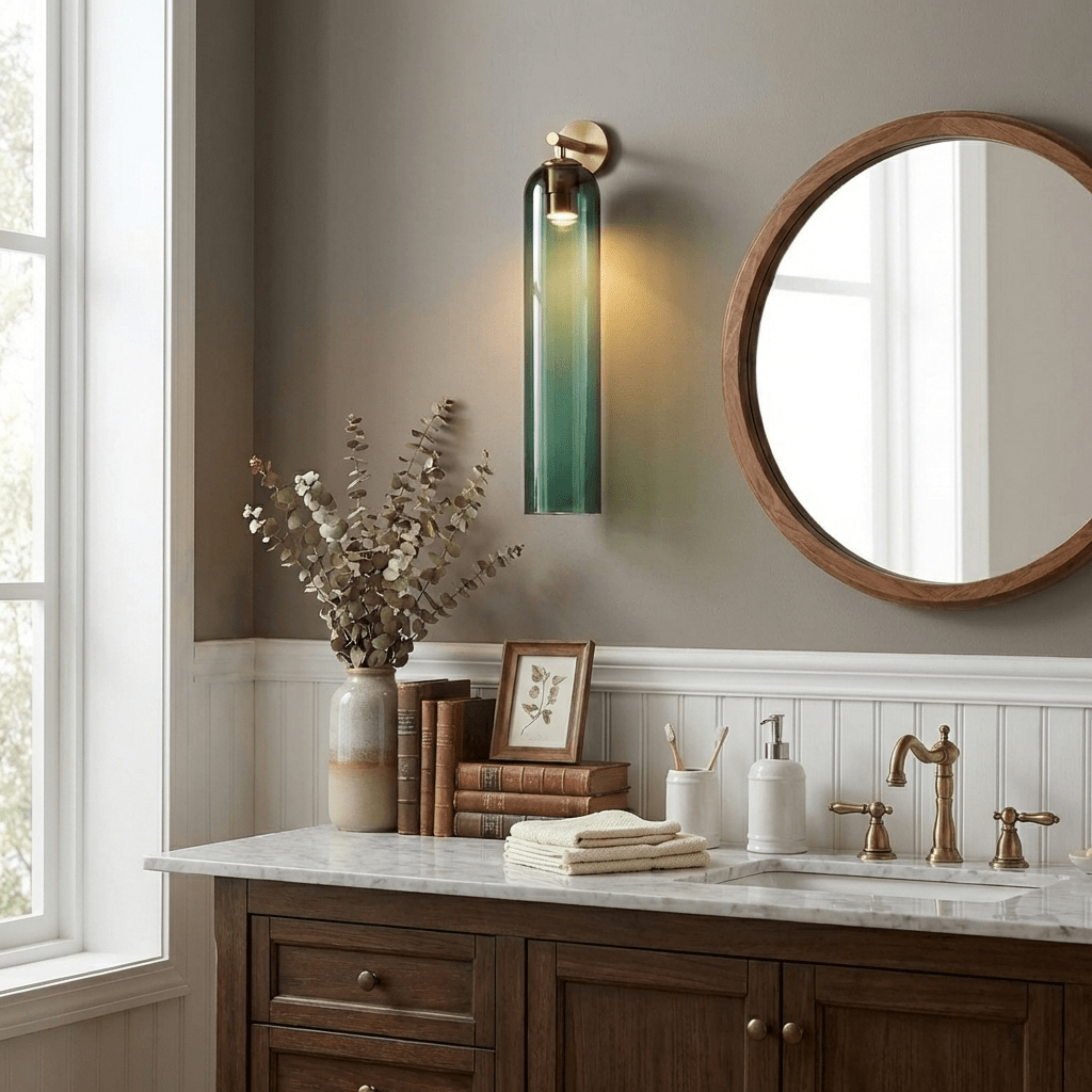 Art Glass Wall Sconce | Mouth-Blown Glass Wall Light, 7 Finishes