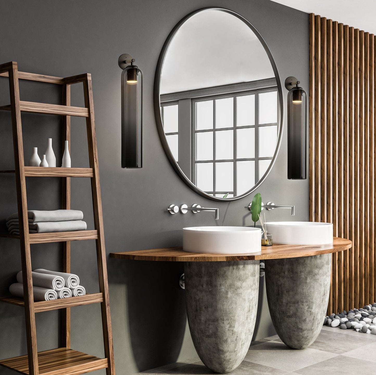 Art Glass Wall Sconce | Mouth-Blown Glass Wall Light, 7 Finishes