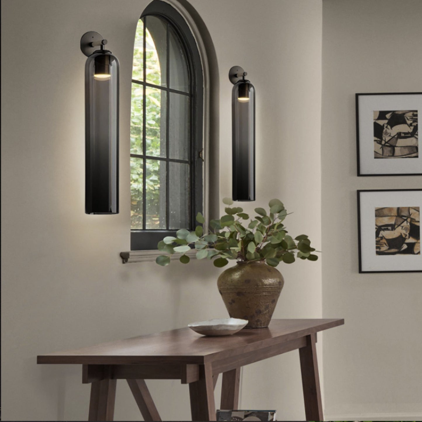 Art Glass Wall Sconce | Mouth-Blown Glass Wall Light, 7 Finishes