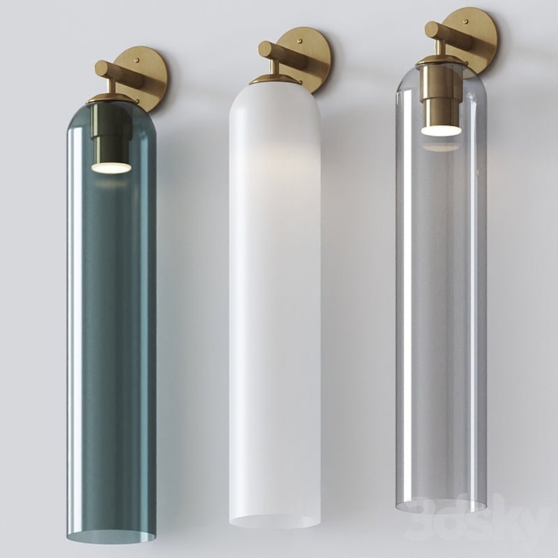 Art Glass Wall Sconce | Mouth-Blown Glass Wall Light, 7 Finishes