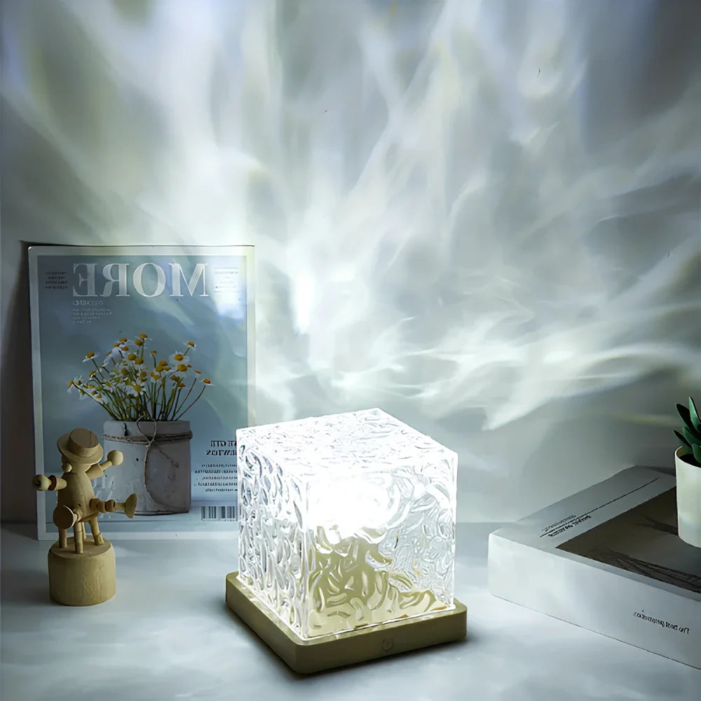 Polar Northern Lights Cube Lamp — aurora effect night light (8)