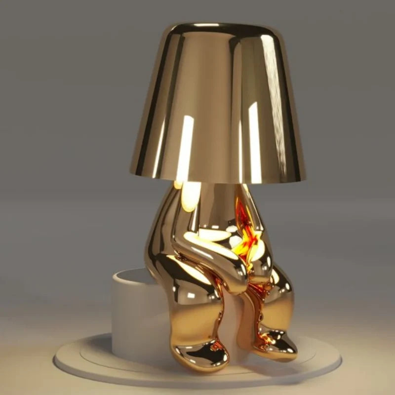 Buddy Cordless Figure Lamp — decorative gold lamp (12)