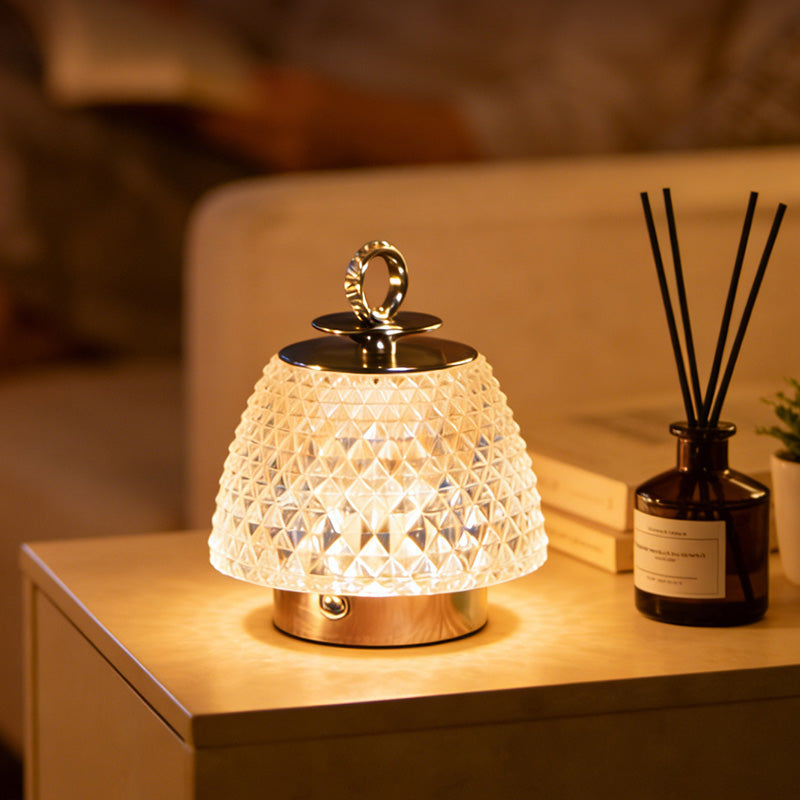 Clara Glass Table Lamp — glass lamp with remote (16)
