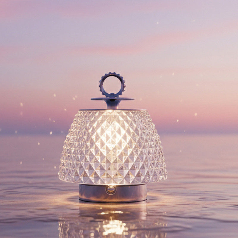 Clara Glass Table Lamp — small glass table lamp