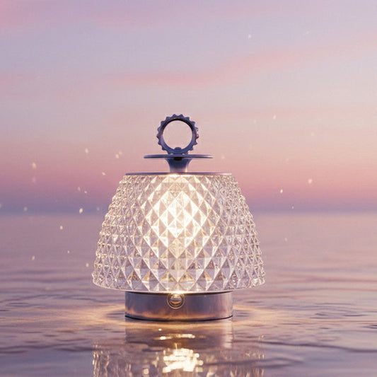 Clara Glass Table Lamp — small glass table lamp