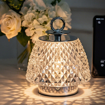 Clara Glass Table Lamp — USB table lamp