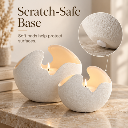 Dune Ceramic Candle Holder — ceramic candle holder