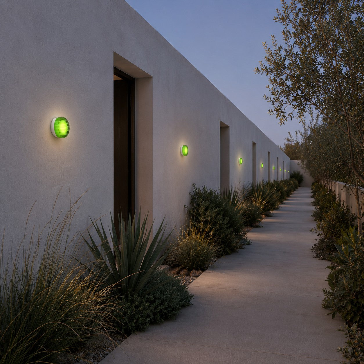 Dimple Outdoor Wall Sconce | Modern LED Wall Light with 3 Colour Finishes