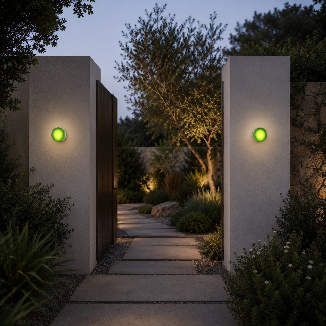 Dimple Outdoor Wall Sconce | Modern LED Wall Light with 3 Colour Finishes