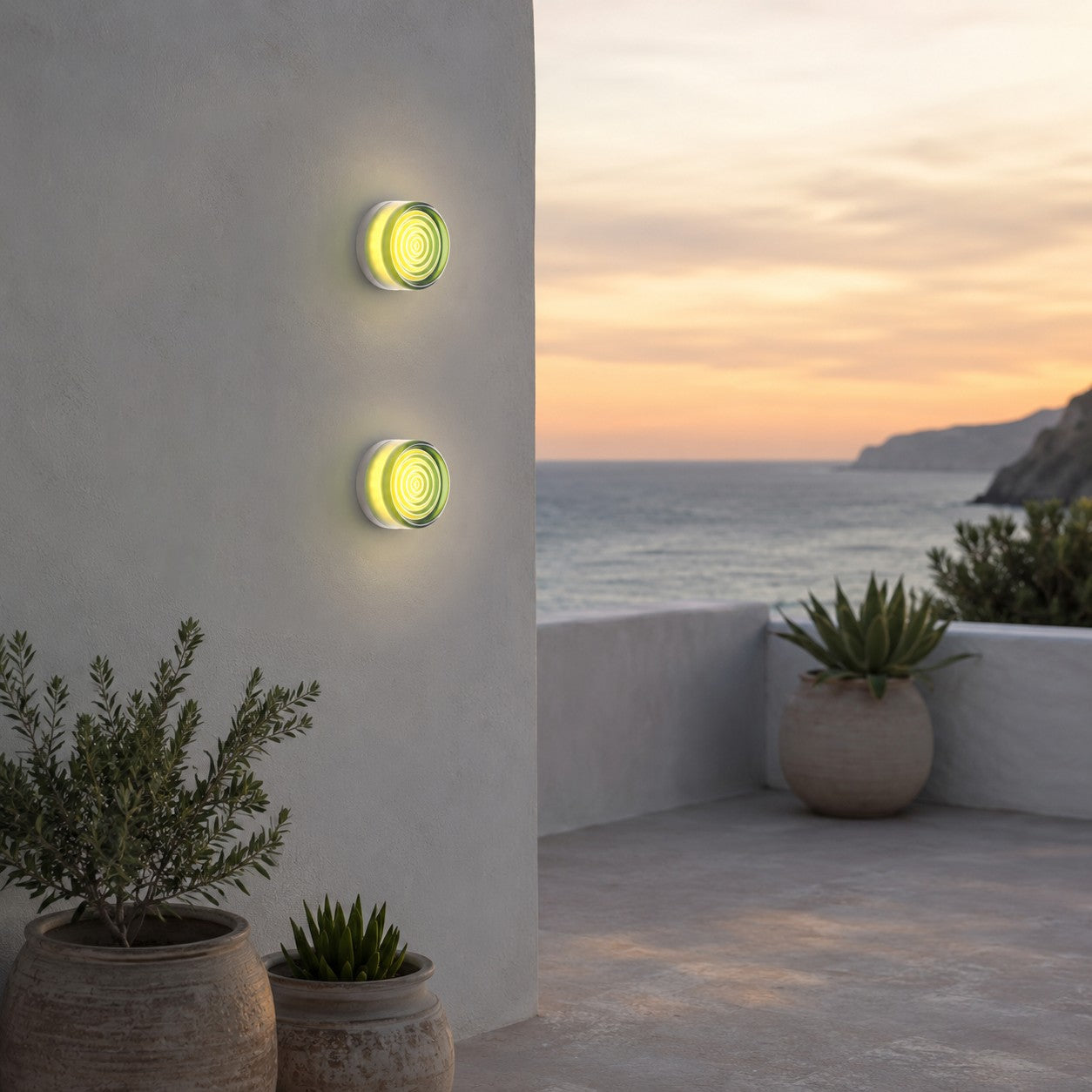 Dimple Outdoor Wall Sconce | Modern LED Wall Light with 3 Colour Finishes