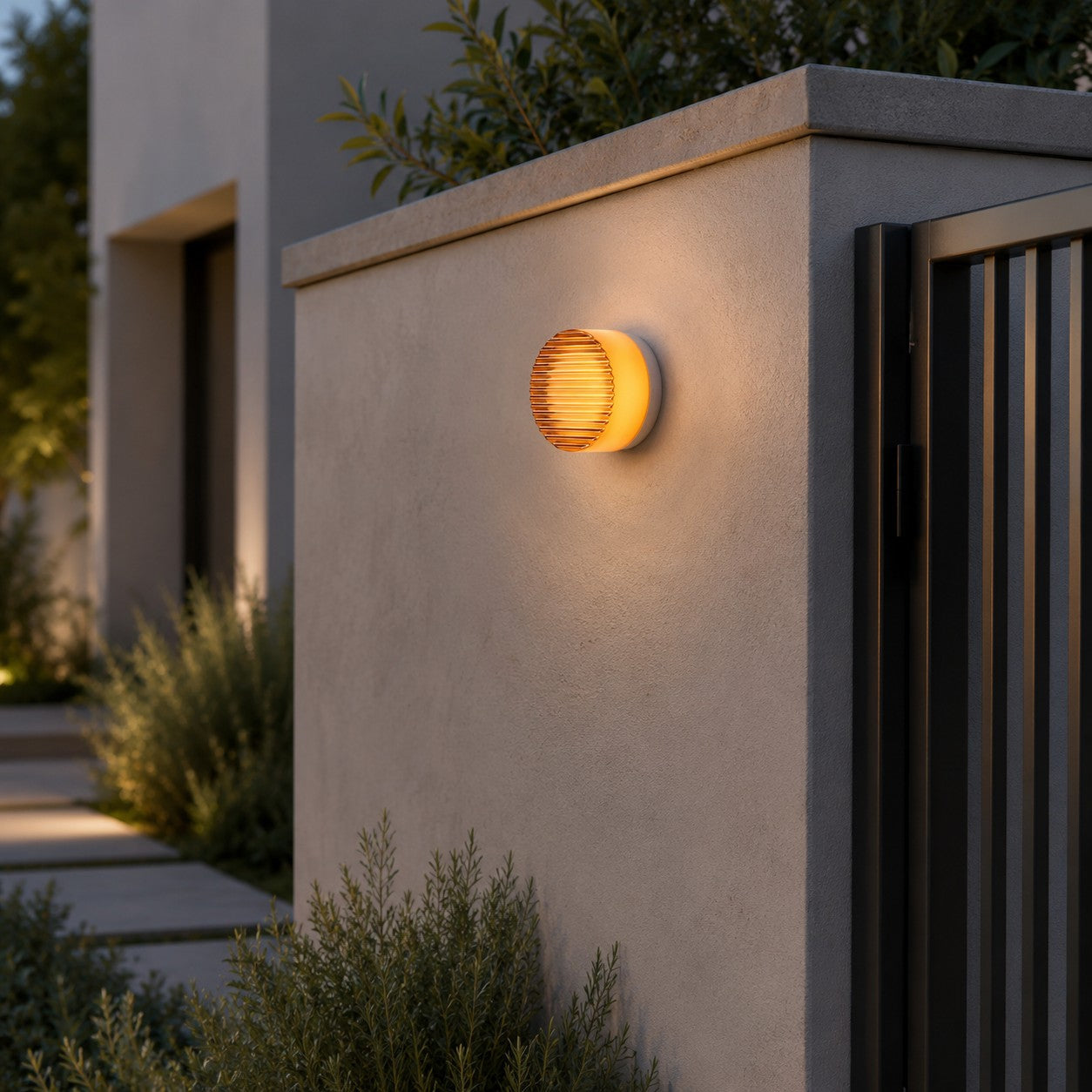 Dimple Outdoor Wall Sconce | Modern LED Wall Light with 3 Colour Finishes