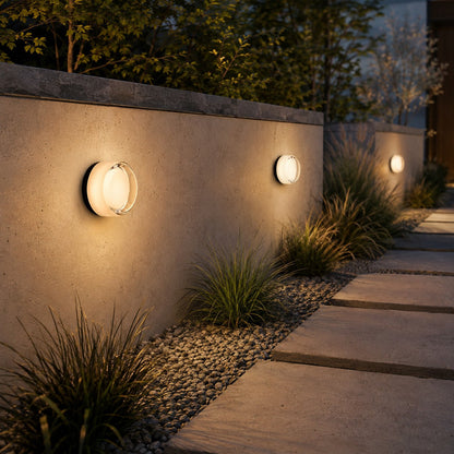 Dimple Outdoor Wall Sconce | Modern LED Wall Light with 3 Colour Finishes