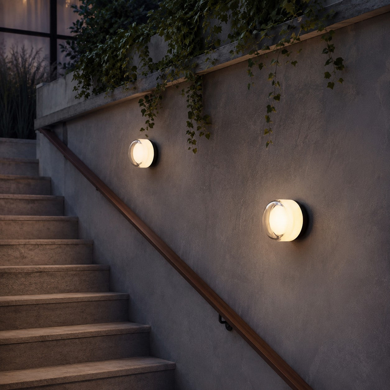 Dimple Outdoor Wall Sconce | Modern LED Wall Light with 3 Colour Finishes