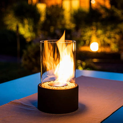 Ember Tabletop Fire Lamp — glass flame lamp (11)