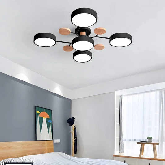Modern LED Ceiling Light Fixture with Adjustable Brightness | Elegant Design for Stylish Living Spaces