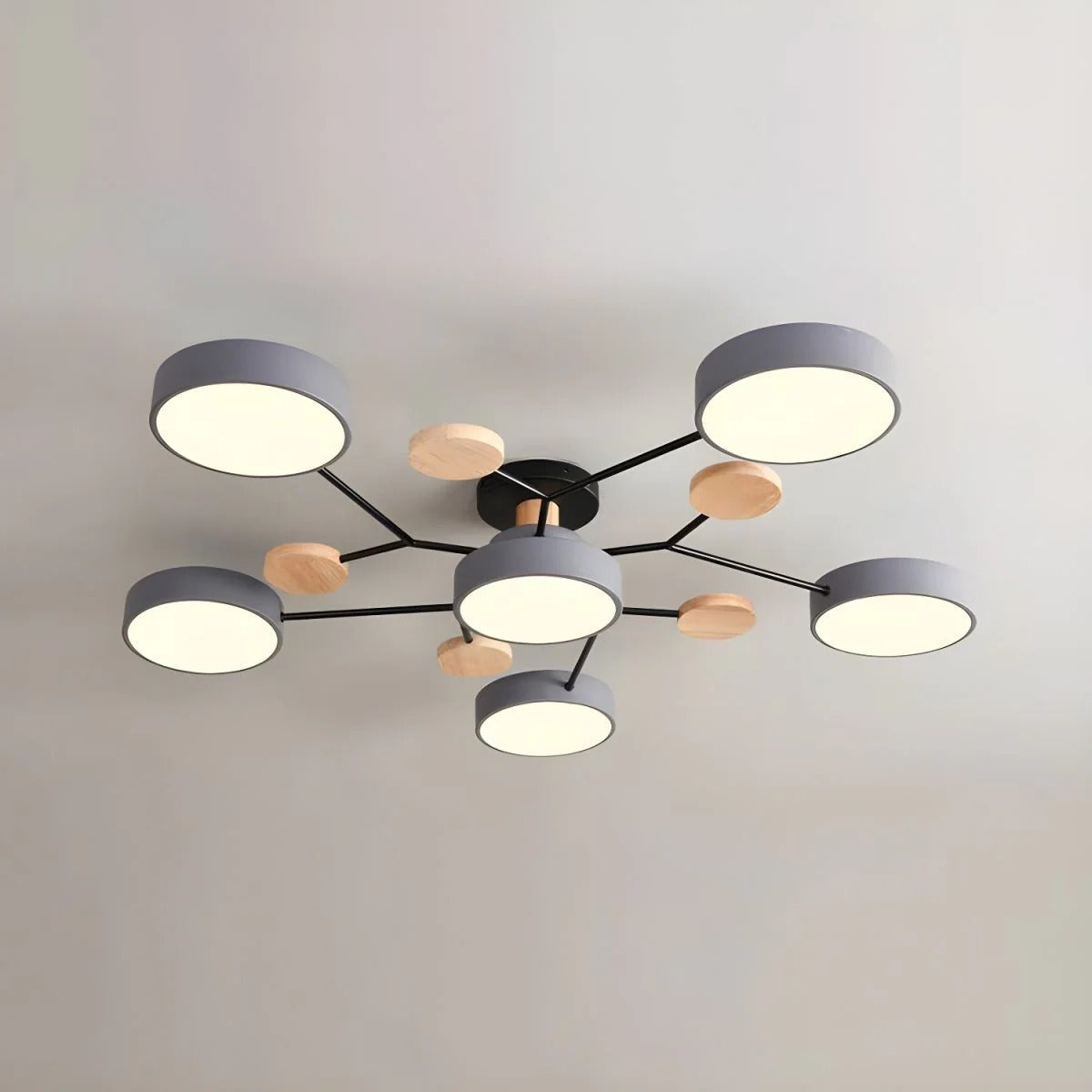 Modern LED Ceiling Light Fixture with Adjustable Brightness | Elegant Design for Stylish Living Spaces