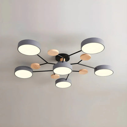 Modern LED Ceiling Light Fixture with Adjustable Brightness | Elegant Design for Stylish Living Spaces