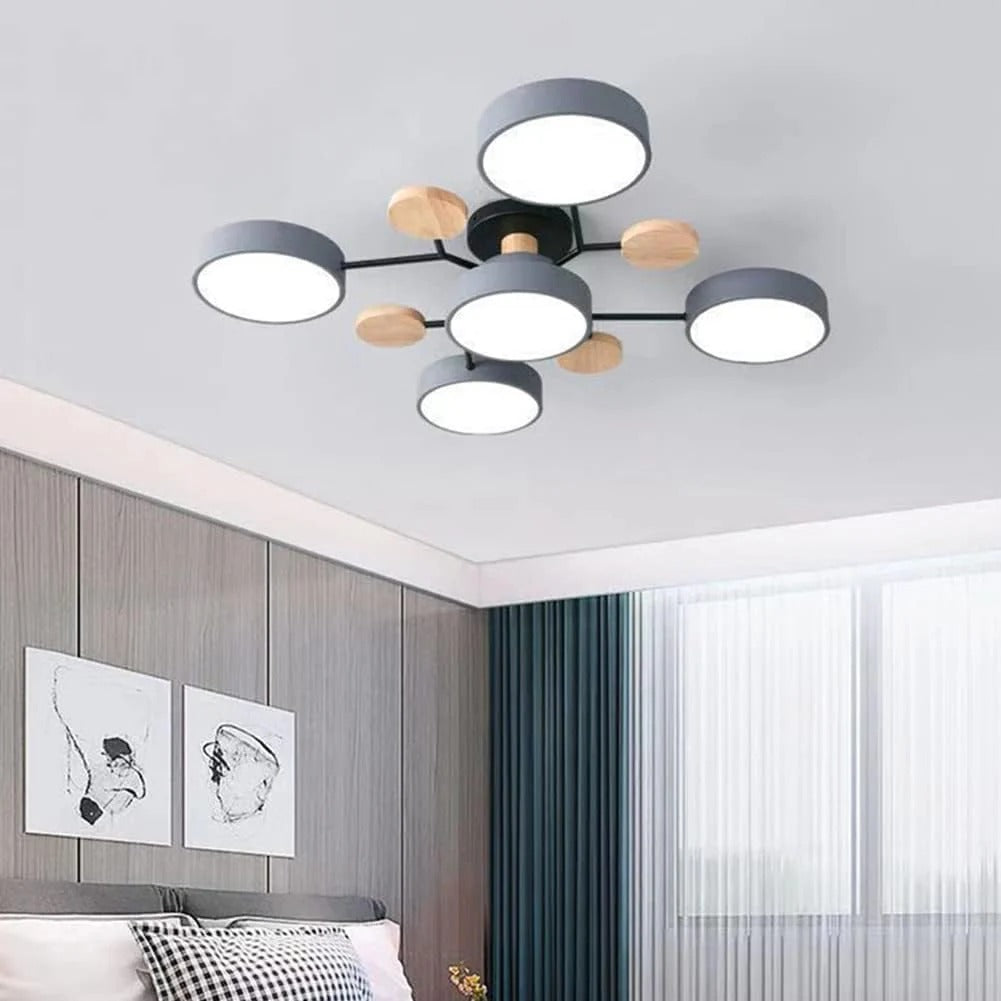 Modern LED Ceiling Light Fixture with Adjustable Brightness | Elegant Design for Stylish Living Spaces