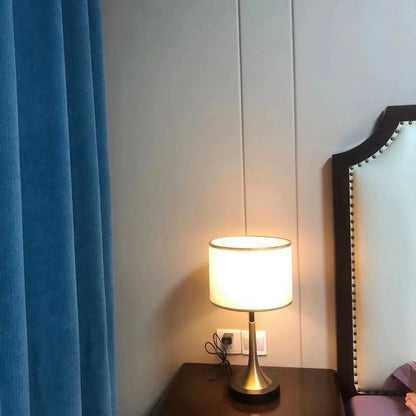 Amara Cozy Touch-Sensor Table Lamp | Retro Fabric Shade with Dimmable LED
