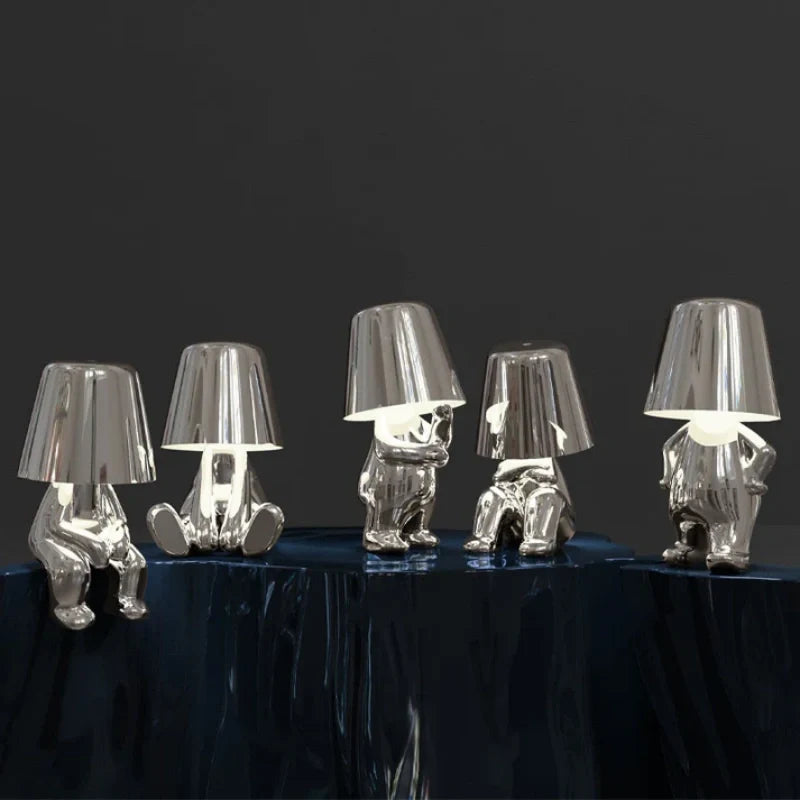 Buddy Cordless Figure Lamp — gold figure lamp (5)