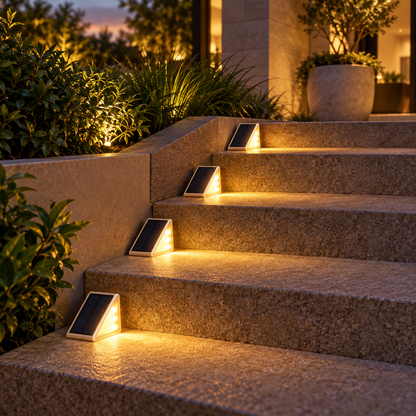 Terra Solar Stair Lights — wireless step lights