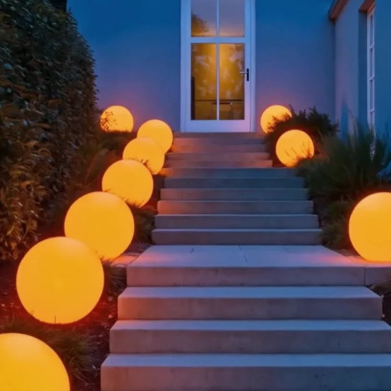 Spherical Garden Light – 16-Colour Remote-Control Outdoor Orb Light